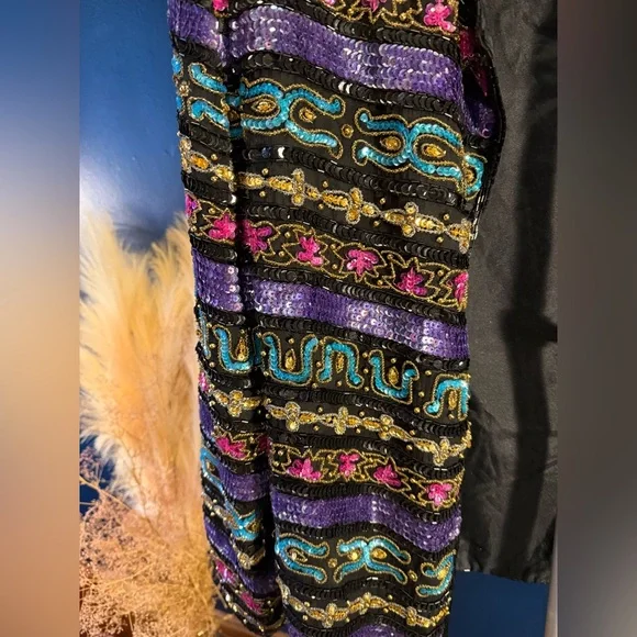 Stunning vintage hand-beaded & sequined blazer - Picture 14 of 14